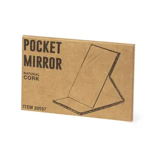 Miroir pliable en liège, merchandising durable - Product Image 1
