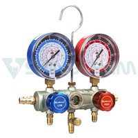 Manomètre de charge de réfrigérant AC de 60 pouces avec tuyau pour climatisation et réfrigération (R12, R22, R404, R502, R134A)