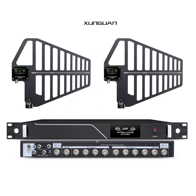 948-10 Antenna Power Distribution System 450~970MHZ UHF Wireless Microphone 10 Channel Antenna Splitter Antenna Distributor