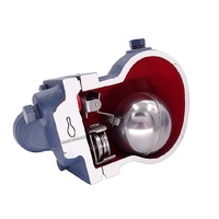 BOWLING BF22 Robinet à flotteur sphérique thermostatique multidirectionnel en fonte ASTM A48, fileté intérieurement, haute température, pour gaz, air et vapeur