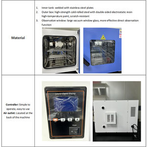 Forno de secagem elétrico do sopro do laboratório de ZC ZC-KX70 300 com câmara de aço inoxidável 70L do aquecimento rápido - Product Image 4