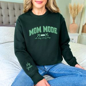 เสื้อสเวตเตอร์หรือเสื้อฮู้ด3D แบบมีลายปักและตราสัญลักษณ์-ของขวัญวันแม่สำหรับคุณแม่ (ฤดูใบไม้ร่วง/ฤดูหนาว) - Product Image 6