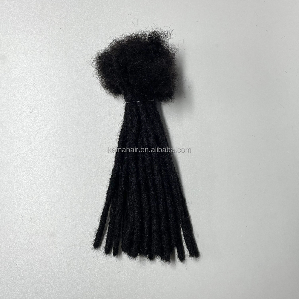 Vast Hair KAMA Instant Dreads Locks Full Handmade Crochet Human Hair Traditional Dreadlocks Extensions in Bulk for Boys/girls/kids thumbnail 1
