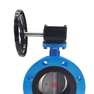 Yomtey Butterfly Valve Flanged Rubber Soft Seal 2020HB Water Use Adjust Switch Type - Product Image 1