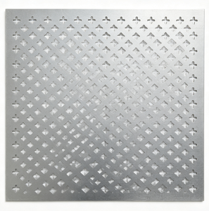 Panneau métallique perforé à motif ajouré, revêtu de poudre, anti-rouille, pour usage extérieur - Product Image 1