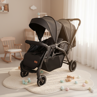 Kidilo LB200 Poussette double pour bébés Landau pour jumeaux Poussette deux places pour enfants Vente en gros d'usine
