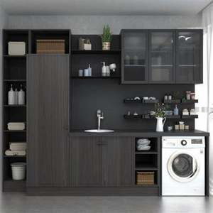 Simple Design Customized <b>Laundry</b> <b>Cabinet</b> Particle Board <b>Laundry</b> <b>Cabinet</b> With Basin - Product Image 5