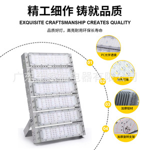 ไฟอุโมงค์ LED ขนาด 600 มม. อลูมิเนียมอัลลอย IP66 ชิป Cob 50000 ชั่วโมง 120lm/W สำหรับไฟส่องสว่างงานวิศวกรรมเทศบาล - Product Image 2