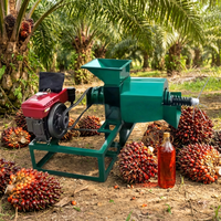 Dieselmotor aangedreven 500kg/uur automatische palmoliepers - Nieuwe mini-oliemolenmachine