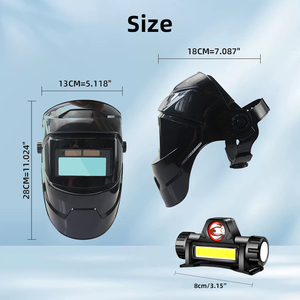 Máscara de Soldadura con Oscurecimiento Automático Solar, Gran Visibilidad, Color Real, Casco de Soldadura con Oscurecimiento Automático, Iluminación Clara - Product Image 3