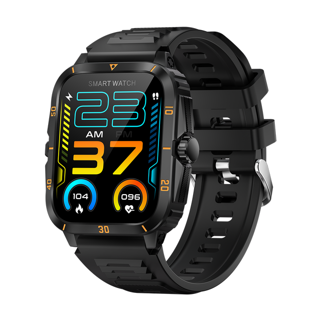 2025 NEW 1.96 Inch Outdoor Sports Waterproof Heart Rate Tracker Pedometer Android Smart Digital Smartwatch for Men