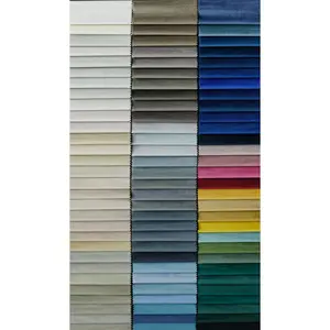 Sofá Tecido Fabricante Multi-cores Design Plain Velvet Tecido para Sofá Móveis