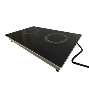 Professional Built in Induction Hob Double Burner 4000W Vertical Embedded Cooktop for Modern Kitchen Renovation - Product Image 4