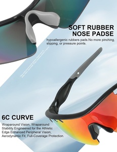 Lunettes de soleil de sport haut de gamme TAC pour l'extérieur, personnalisables avec logo, pour hommes, baseball, cyclisme, polarisées - Product Image 3