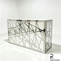 Table de réception de mariage de bonne qualité, prix avantageux, style haut de gamme, table de bar en acier inoxydable