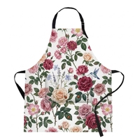 Tablier en polyester Britimes pour la cuisine, la pâtisserie, le jardinage, pour femmes et hommes, avec poches, motifs floraux bohèmes, papillons, hortensias