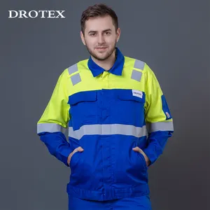 Механическая униформа, европейская рабочая одежда, светоотражающая куртка Hi Vis Aramid IIIA, огнестойкая Рабочая куртка для инженеров
