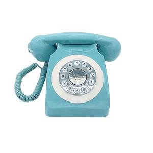 Vert Noir Couleur Design Mode USA Rétro Maison Filaire Européenne Antique Vintage Téléphones Style Ancien Mini Téléphone Fixe - Product Image 2