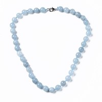 Collier à nœuds en perles de pierres précieuses rondes de 12 mm, design tendance, bijoux pour femmes, cadeau de fête, 48 cm (18,5 pouces), vente en gros