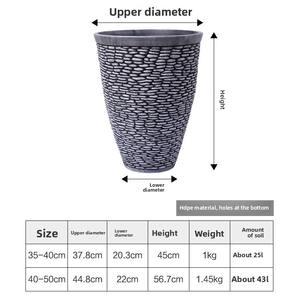 Macetas Modernas Circulares, Cónicas y Rectangulares Grandes para Plantas y Flores, para Jardines Residenciales y Decoración Exterior - Product Image 4