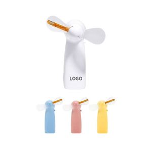 Ventilador de Mano LED Personalizado con Mensaje y Logotipo, Mini, Portátil, con Luces Intermitentes, para Regalos Promocionales - Product Image 1