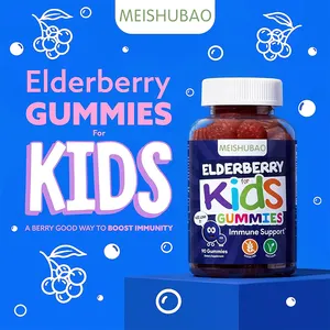 Tùy chỉnh kích thước Đen Cơm cháy Gummies kẽm vitamin bổ sung hàng ngày Cơm cháy Gummies cho trẻ em