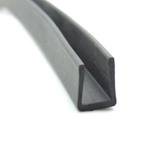 Tira de sellado de goma de canal en U EPDM <span class=keywords><strong>con</strong></span> protección de borde de metal - Product Image 4