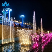 Fontaine Musicale Flottante Professionnelle pour Lac, Spectacle d'Eau Dansante avec Synchronisation Musicale, Acier Inoxydable 316 pour Projets Paysagers de Complexes Hôteliers