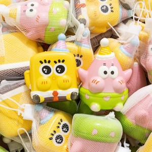 Sac en maille PU en gros, jouets souple à rebond lent Patrick Star, figurines de grenouille tendance, articles anti-stress, livraison gratuite - Product Image 1