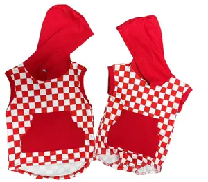 Fabriek Custom Baby Jongens Kleding 100% Katoen Gebreide Korte Mouwen Checker Hoodies Romper Met Zak