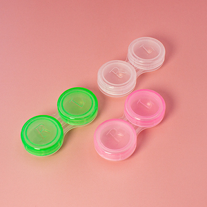 Không thấm nước đầy màu sắc trong suốt rõ ràng liên hệ với ống kính lưu trữ trường hợp cho hàng ngày màu liên hệ với ống kính du lịch trường hợp nhựa - Product Image 6