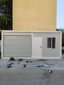 Maison mobile CE préfabriquée en conteneur maritime avec porte à enroulement - Remise modulaire / <span class=keywords><strong>Petit</strong></span> atelier - Product Image 2