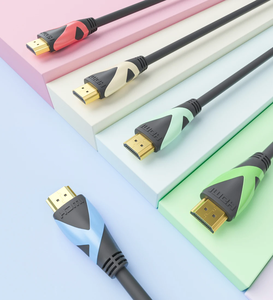 Alta velocità <span class=keywords><strong>xxx</strong></span> <span class=keywords><strong>HD</strong></span> <span class=keywords><strong>Video</strong></span> HDMI fornitori di cavi 4K 2.0 rosso blu blu HDMI Kabel per Monitor - Product Image 2