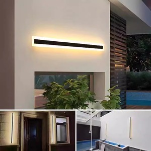 Lámpara de Pared Moderna <span class=keywords><strong>para</strong></span> <span class=keywords><strong>Porche</strong></span>, Interior y <span class=keywords><strong>Exterior</strong></span>, de Acero Inoxidable, Impermeable, con LED, <span class=keywords><strong>para</strong></span> Jardín - Product Image 4