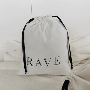 Pochette en coton noir avec cordon de serrage pour cartes de tarot, parfums et cadeaux, impression de logo personnalisée, sac anti-poussière réutilisable en mousseline de coton - Product Image 2