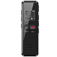 Enregistreur vocal numérique professionnel, enregistreur audio HD avec lecteur MP3, réduction du bruit pour les conférences et les réunions