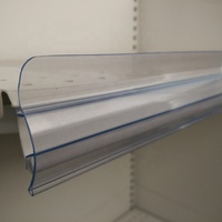 Portaetiquetas de PVC para estanterías de supermercado, tira de datos para etiquetas, suministro de exhibición de precios minoristas