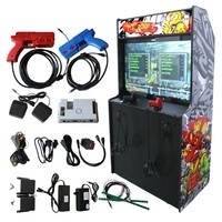 Machine de Jeu d'Arcade au Pistolet Optique avec Retour de Force de Recul, Shooter Rétro d'Arcade, Borne d'Arcade Verticale pour Jeux de Tir