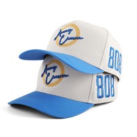 Gorra de Béisbol de Algodón de 5 Paneles de Alta Calidad con Logotipo Bordado en 3D Personalizado, Gorras de Béisbol de Dos Tonos