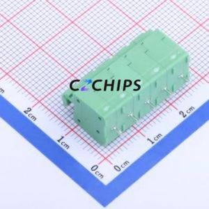 KF236-5.0-5P Spring Terminal Block Through hole Component (THT),P=5mm Connector 1x5P 5mm Green 5P - Product Image 2