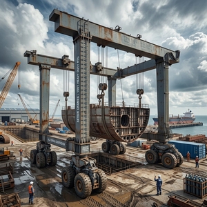 Équipement mécanique diversifié : Grue mobile RTG 35t avec moteur, boîte de vitesses, roulement, hauteur de levage 16m, télécommande sans fil haute performance - Product Image 2