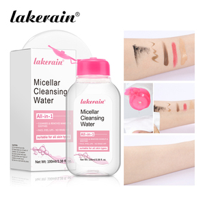 Lakerain - <span class=keywords><strong>Agua</strong></span> <span class=keywords><strong>Micelar</strong></span> Limpiadora de 100 ml para Rostro, Ojos y Labios, Líquido <span class=keywords><strong>Desmaquillante</strong></span>, Hidratante y Tonificante - Product Image 1