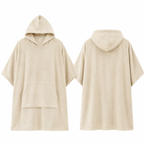 Poncho de Playa Unisex de Algodón con Capucha, Toalla de Secado Rápido para Surf, Bata de Cambio, Logotipo Personalizado, Proveedor OEM - Product Image 2