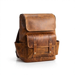 <b>Mens</b> Premium Genuine Leather Backpack Portable Durable <b>Laptop</b> <b>Bag</b> for Office Business Travel & Daily Use Multi-Functional - Product Image 3