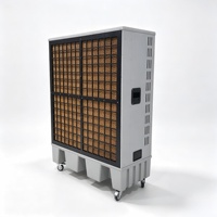 Refroidisseur d'air évaporatif mobile à faible bruit 40000 CMH, réservoir d'eau de 140 L, ventilateur de refroidissement portable pour l'utilisation en usine et en atelier
