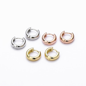 Minimalist Geometric <b>Clip</b>-on Earrings Gold Silver Rose Gold Copper Alloy Small Round Fashion <b>Ear</b> <b>Clips</b> - Product Image 2