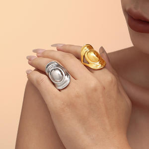 Модное регулируемое кольцо в форме соломенной шляпы - Product Image 1