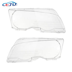 Cubierta de Faro de coche, pantalla de lámpara impermeable para <span class=keywords><strong>BMW</strong></span> Serie 3, E46, <span class=keywords><strong>318i</strong></span>, 320i, 325i, <span class=keywords><strong>4</strong></span> puertas, 2002-2005 - Product Image 2