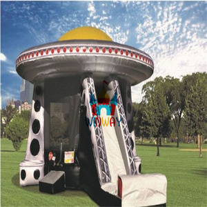 Ufo forme thème Air Bounce House aire de jeux pour enfants sautant château gonflable videur gonflable combiné avec toboggan - Product Image 1