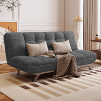 Nouveau canapé-lit pliant en velours côtelé, inclinable, multifonctionnel, pour petit appartement, moderne et simple, en bois massif